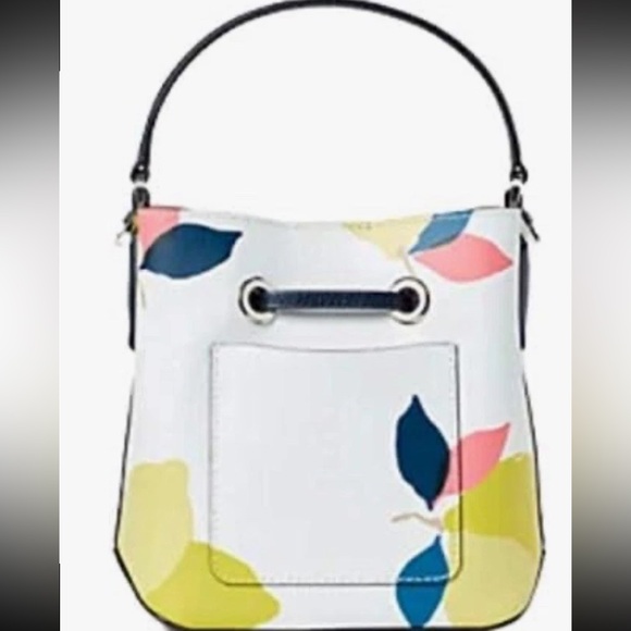 Kate Spade Eva Lemon Zest Small Bucket Crossbody Bag & Cameron Large Wallet Set - Picture 4 of 12